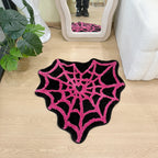 Herzförmiger Spider Web Teppich Weich und Rutschfest 