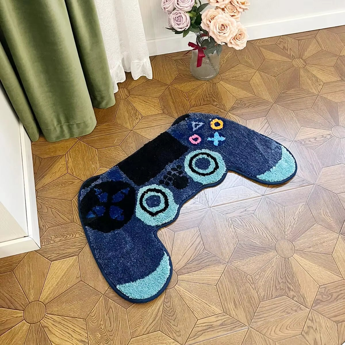 Gamer Controller Teppich Plüsch Komfort