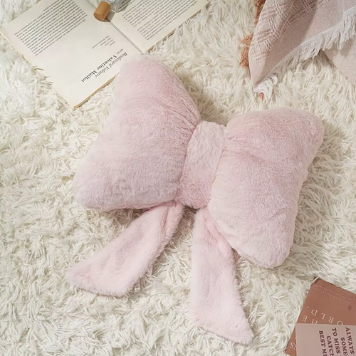 Schleifen Kuschelkissen / Flauschig und Stillvoll
