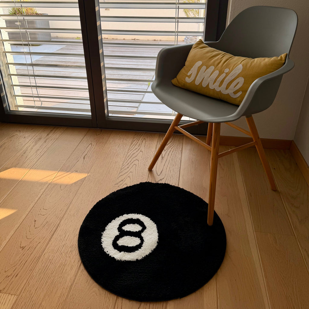 Ästhetischer Billard 8-Ball Teppich