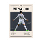 Ronaldo Poster / High-quality football poster on canvas