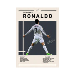 Ronaldo Poster / High-quality football poster on canvas