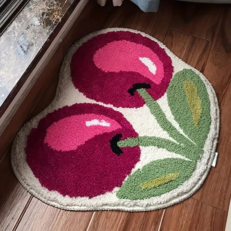 Aesthetic Kirsch Teppich Weich Rutschfest Wohnraum Matte