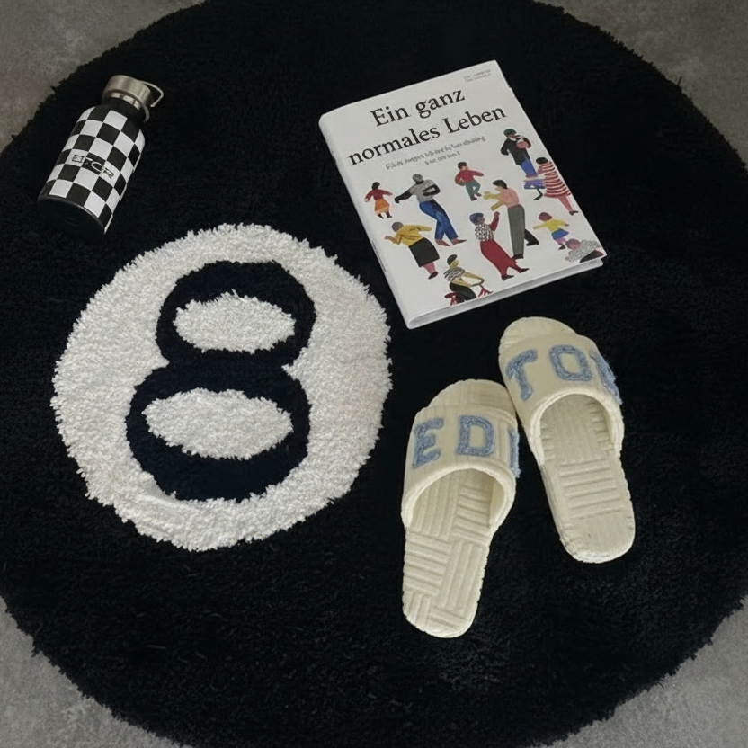 Ästhetischer Billard 8-Ball Teppich