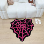 Herzförmiger Spider Web Teppich Weich und Rutschfest 