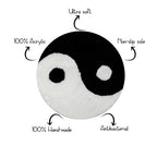 Yin and Yang Symbol Teppich Flauschig Rutschfest