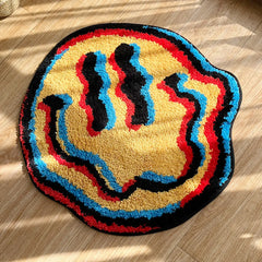 Tapis Smiley Psychédélique